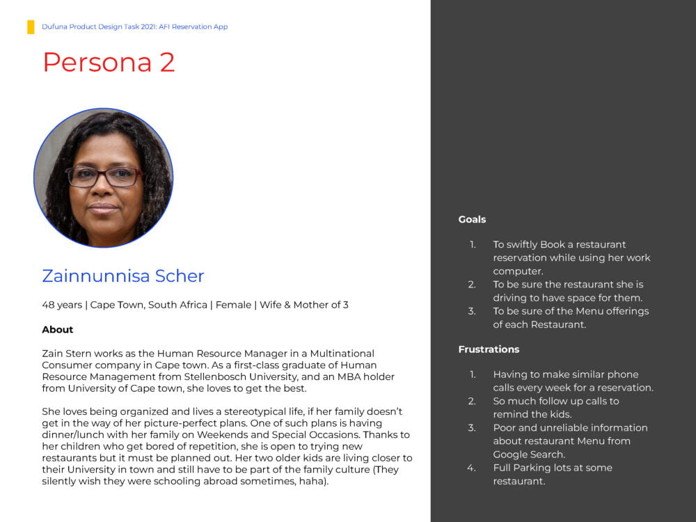 AFI Reservation App Page 07